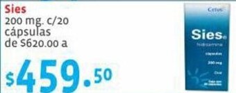 Farmacias San Isidro y San Borja Sies 200 mg. c/20 cápsulas oferta