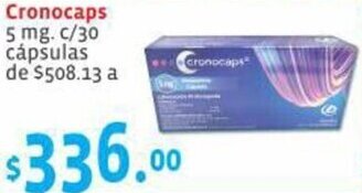 Cronocaps 5 mg. c/30 cápsulas