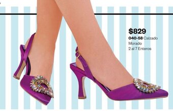 Cklass 040-58 Calzado Morado 2 al 7 Enteros oferta