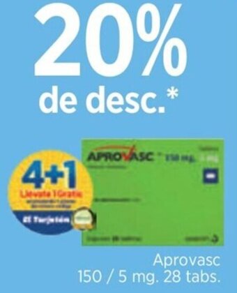 Farmatodo Aprovasc 150 / 5 mg. 28 tabs. oferta