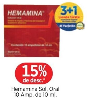 Farmatodo Hemamina Sol. Oral 10 Amp. de 10 ml. oferta