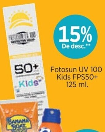 Fotosun UV 100 Kids FPS50+ 125 ml.