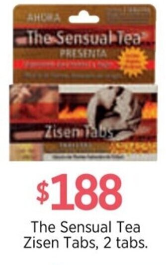 The Sensual Tea Zisen Tabs, 2 tabs.
