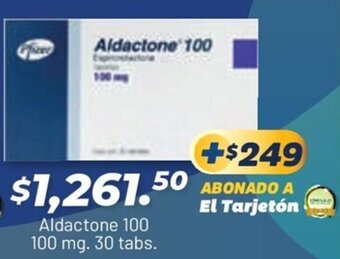 Aldactone 100 100 mg. 30 tabs.