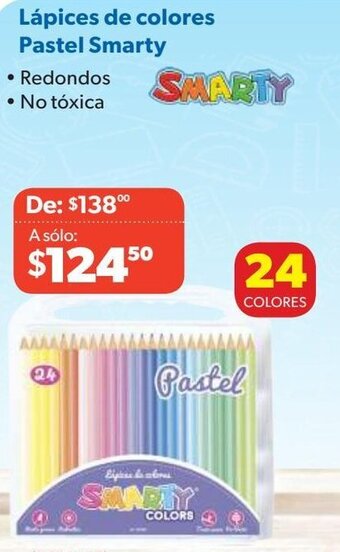 Ofix Lápices de colores Pastel Smarty oferta