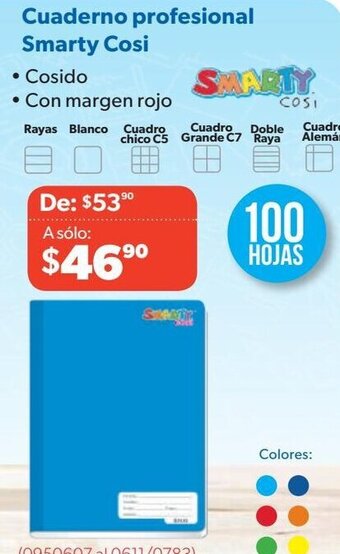 Cuaderno profesional Smarty Cosi