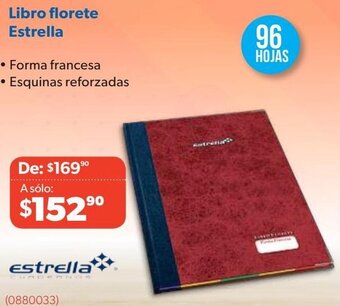 Ofix Libro florete Estrella oferta