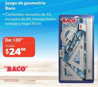 Ofix Juego de geometría Baco oferta