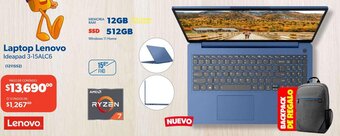 Ofix Laptop Lenovo Ideapad 3-15ALC6 oferta