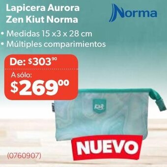 Ofix Lapicera Aurora Zen Kiut Norma • Medidas 15 x3 x 28 cm oferta