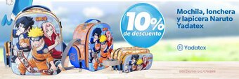 Ofix Mochila, lonchera y lapicera Naruto Yadatex oferta