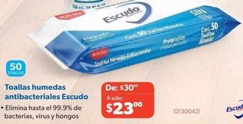 Toallitas Húmedas Antibacteriales Escudo