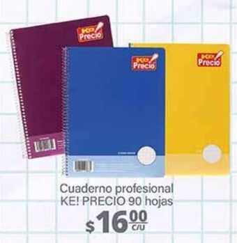 La Comer Cuaderno profesional ke! precio 90 hojas oferta
