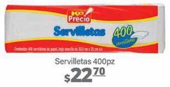 La Comer Servilletas 400pz oferta