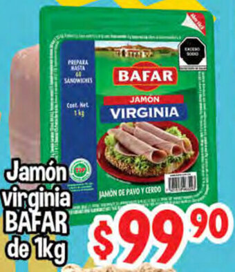 El Florido Jamón Virginia Bafar de 1kg oferta