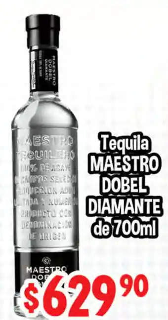 El Florido Tequila Maestro Dobel Diamante de 700ml oferta