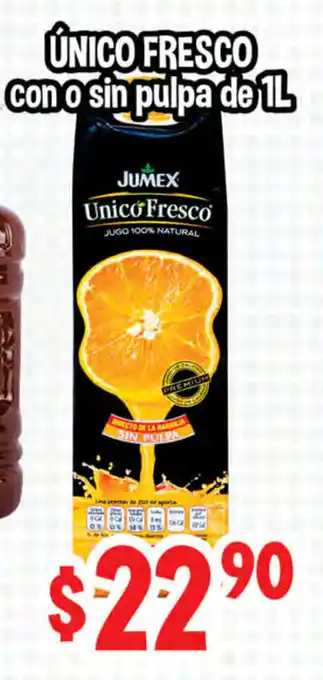 Único Fresco con o sin Pulpa de 1L