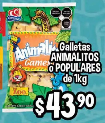 El Florido Galletas Animalitos o Populares de 1kg oferta