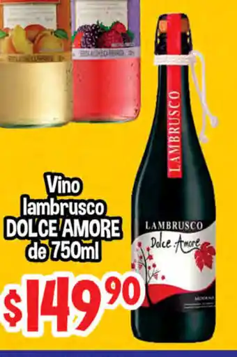 Vino Lambrussco Dolce Amore de 750ml