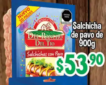 Salsicha de Pavo de 900g