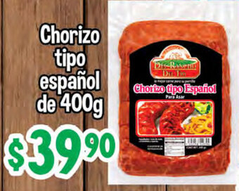 Chorizo Tipo Español de 400g
