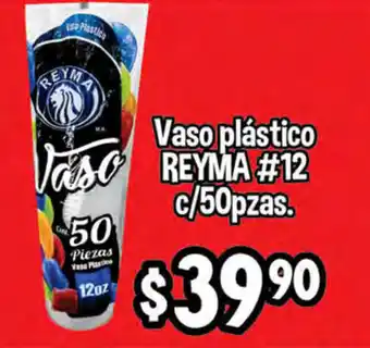 Vaso Plástico Reyma #12 c/50pzas