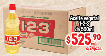 El Florido Aceite Vegetal 1-2-3 de 500ml oferta