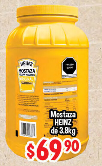Mostaza Heinz de 3.8kg