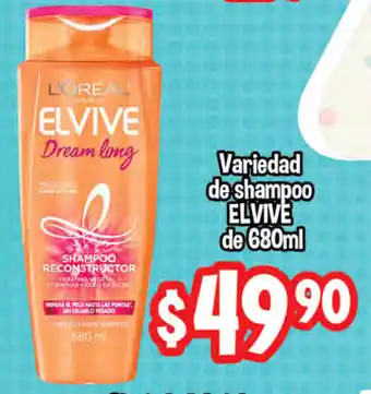 El Florido Variedad de Shampoo Elvive de 680ml oferta