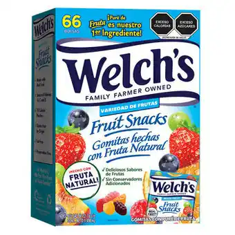 Costco Welch's Gomitas Hechas con Fruta Natural 66 pzas de 22.7 g oferta