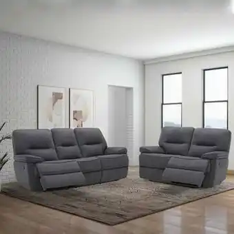 Costco Montbrook Home Bolivia, Sala de 2 piezas tela color gris oferta