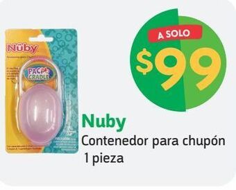 Farmacias YZA Nuby contenedor para chupon 1 pza oferta