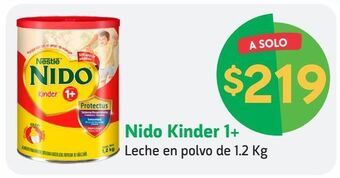 Farmacias YZA Nido kinder 1+ leche en polvo de 1.2 kg oferta