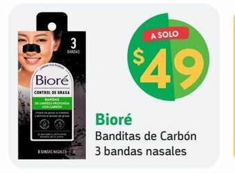 Farmacias YZA Bioré banditas de carbón 3 bandas nasales oferta