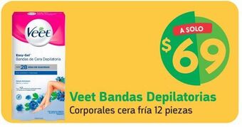 Veet bandas depilatorias 12 bandas