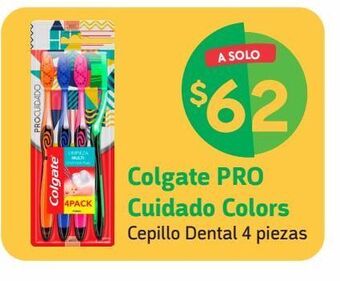 Farmacias YZA Colgate pro cuidado colors cepillo de dientes 4 pack oferta