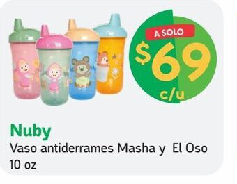 Farmacias YZA Nuby vaso antiderr masha y el oso 10oz oferta