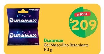 Farmacias YZA Duramax gel masculino retardante 14.1 g oferta
