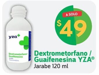 Farmacias YZA Dextrometorfano / guaifenesina yza® jarabe 120 ml oferta