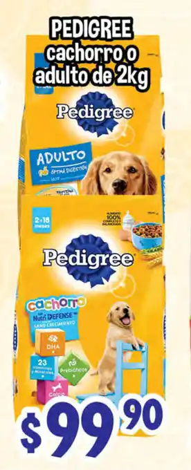 Pedigree Cachorro o Adulto de 2kg