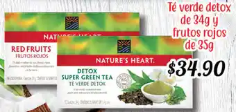 Té Verde Detox de 34g y Frutos Rojos de 35g