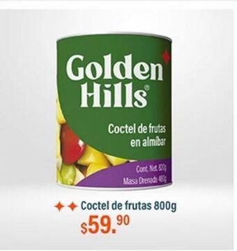 Cóctel de frutas golden hills 800g