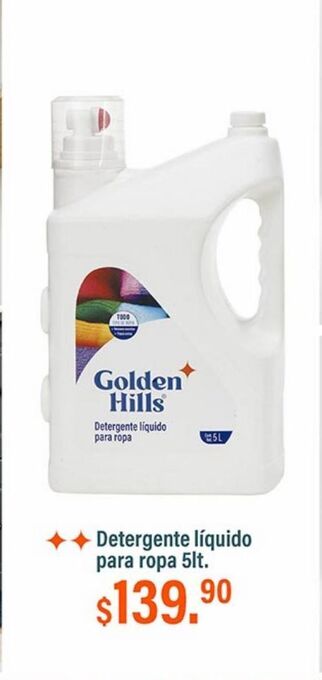 Fresko Detergente líquido para ropa golden hills 5l oferta
