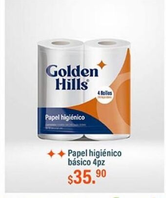 Fresko Papel higiénico golden hills 4pz oferta