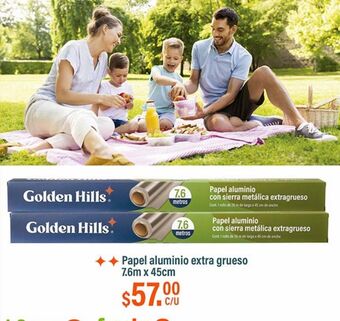 Fresko Papel aluminio golden hills oferta