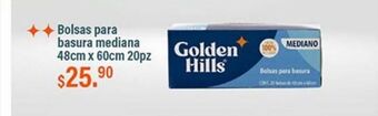 Fresko Bolsas para basura mediana golden hills 20pz oferta