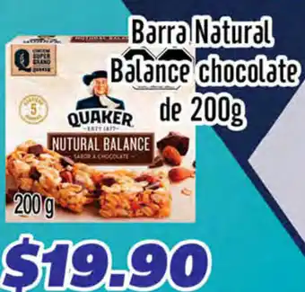 Barra Natural Balance Chocolate de 200g