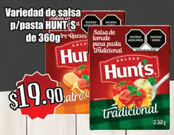 El Florido Variedad de Salsa p/Pasta Hunt's de 360g oferta