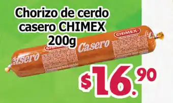 El Florido Chorizo de Cerdo Casero Chimex 200g oferta