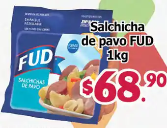 Salchicha de Pavo FUD 1kg